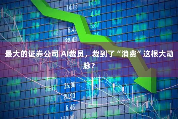 最大的证券公司 AI裁员，裁到了“消费”这根大动脉？